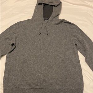 Banana Republic Gray Hoodie Cashmere Sweater